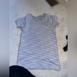 Athleta Stripped Short Sleeve Top